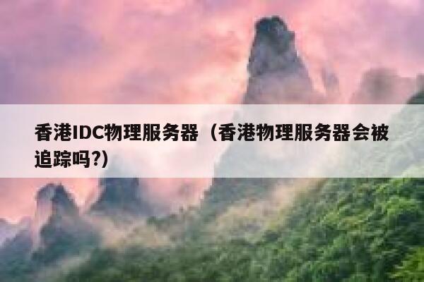 香港IDC物理服务器（香港物理服务器会被追踪吗?）