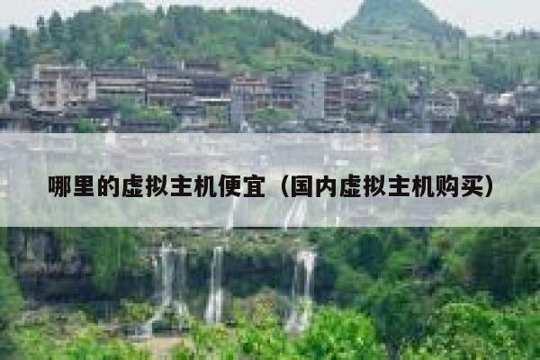 哪里的虚拟主机便宜（国内虚拟主机购买）