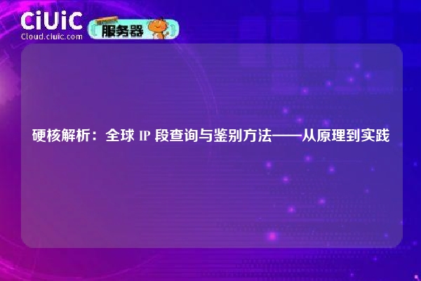 硬核解析：全球 IP 段查询与鉴别方法——从原理到实践