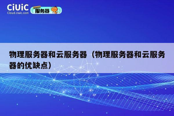 物理服务器和云服务器（物理服务器和云服务器的优缺点）