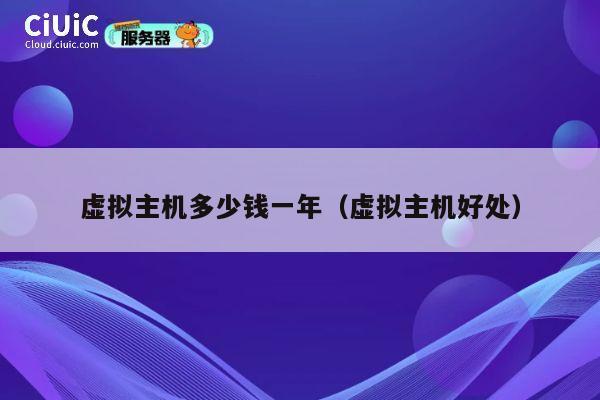 虚拟主机多少钱一年（虚拟主机好处）