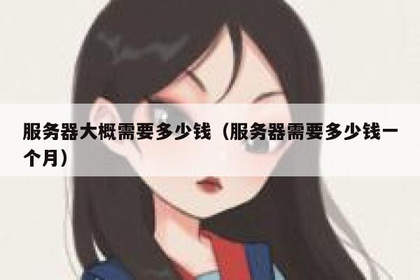 服务器大概需要多少钱（服务器需要多少钱一个月）